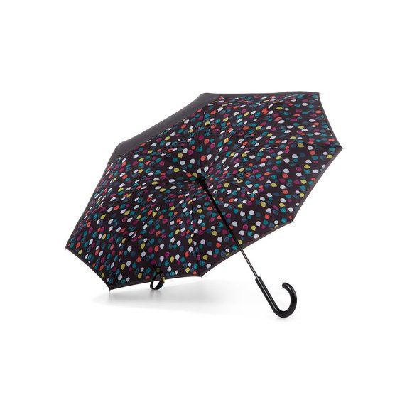 Totes InBrella Umbrella NWT Polka Dots - Picture 1 of 5